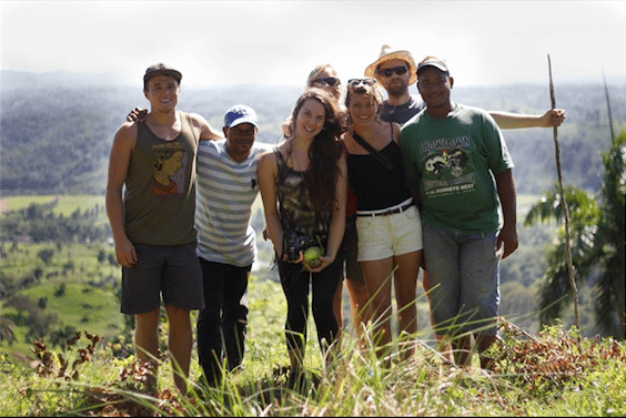 Friends I met at Taino Farm from the UK, Czech Republic and Dominican Republic.